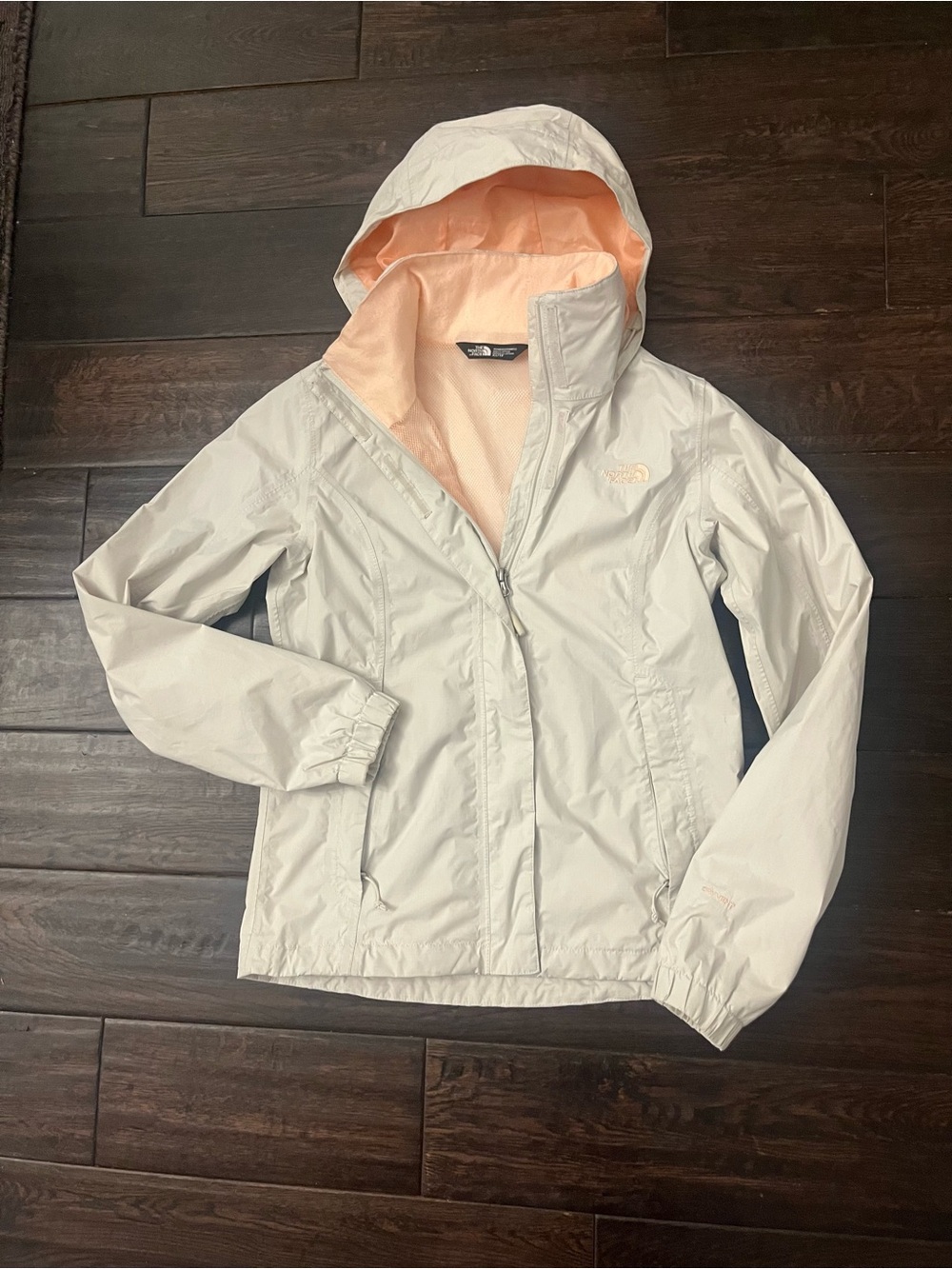 The North Face Resolve 2 DryVent Rain Jacket Beige Orange Size XS